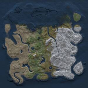 Thumbnail Rust Map: Procedural Map, Size: 4000, Seed: 31261951, 12 Monuments