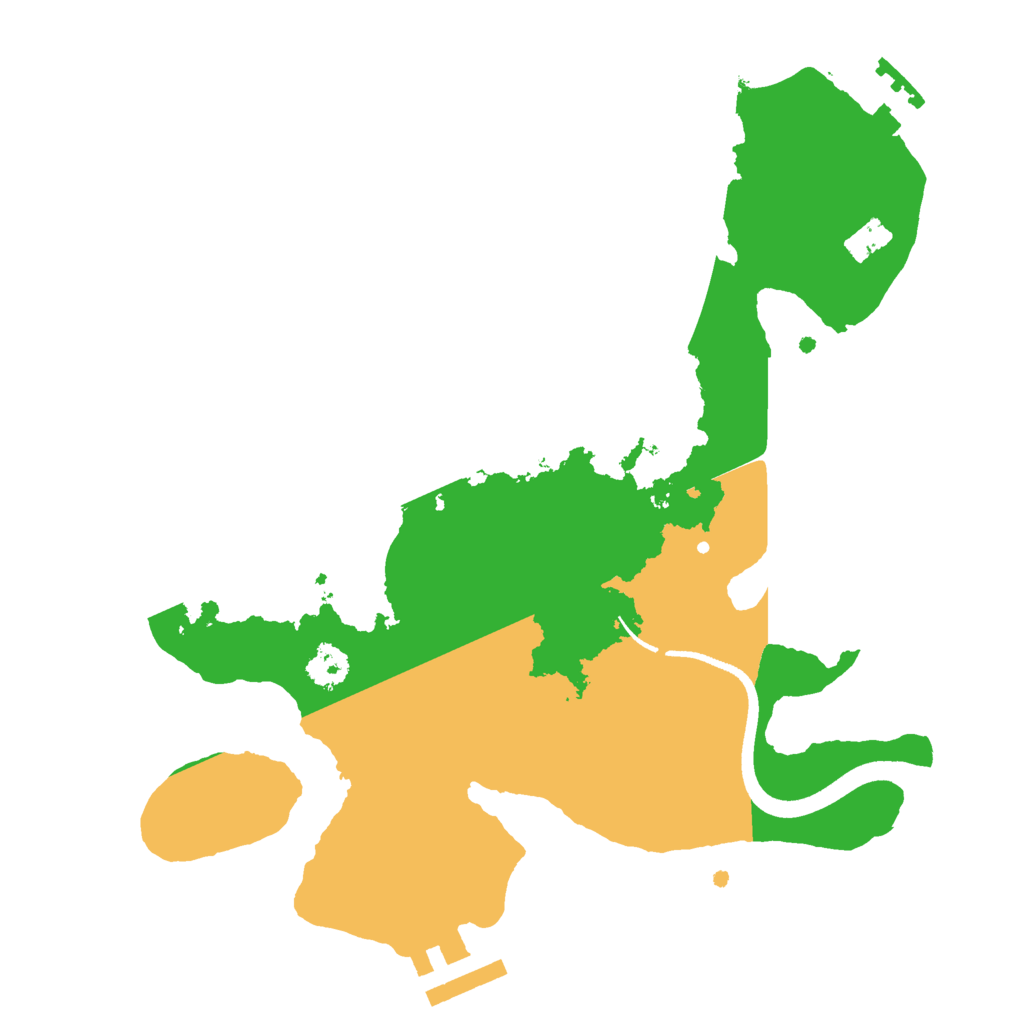Biome Rust Map: Procedural Map, Size: 2500, Seed: 119878270