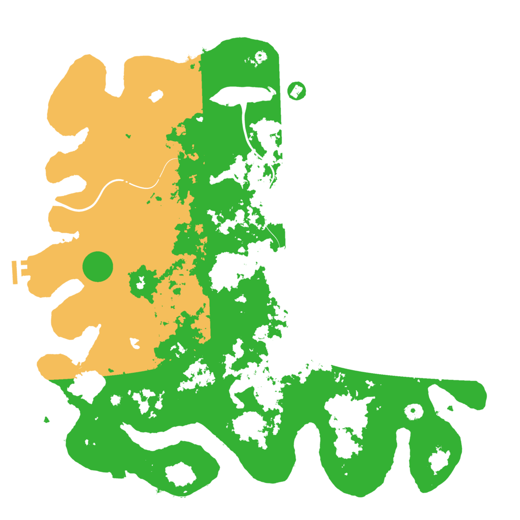 Biome Rust Map: Procedural Map, Size: 4500, Seed: 549090