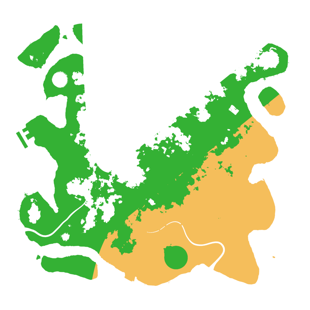 Biome Rust Map: Procedural Map, Size: 3500, Seed: 71254914