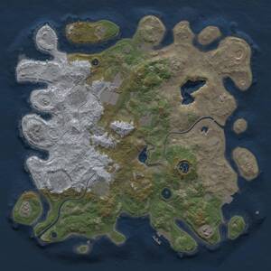 Thumbnail Rust Map: Procedural Map, Size: 4000, Seed: 1094004511, 14 Monuments