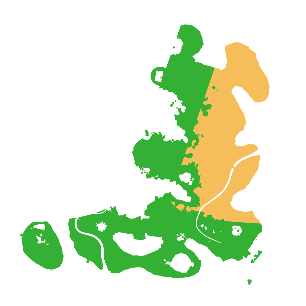 Biome Rust Map: Procedural Map, Size: 3000, Seed: 8174