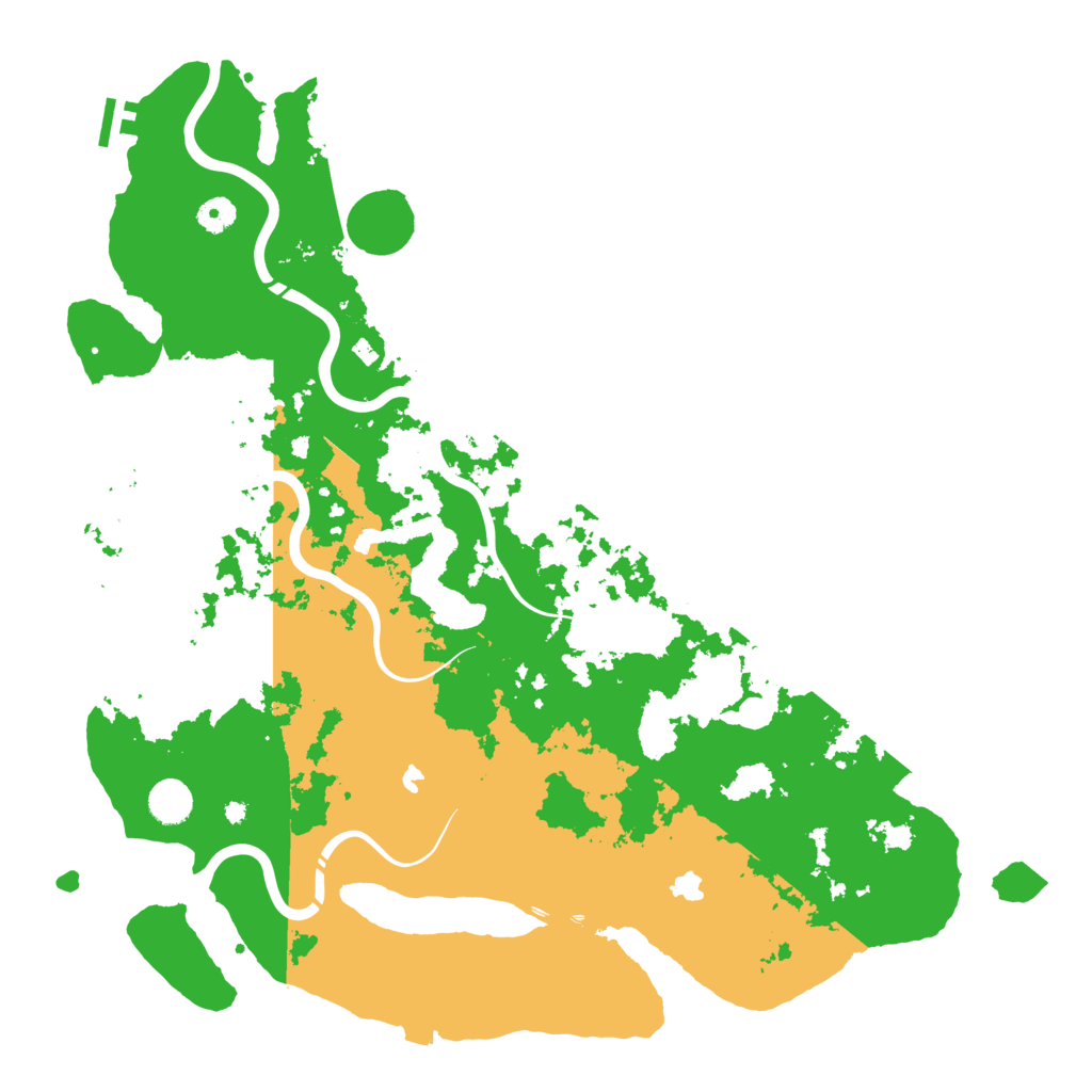 Biome Rust Map: Procedural Map, Size: 4500, Seed: 35025499