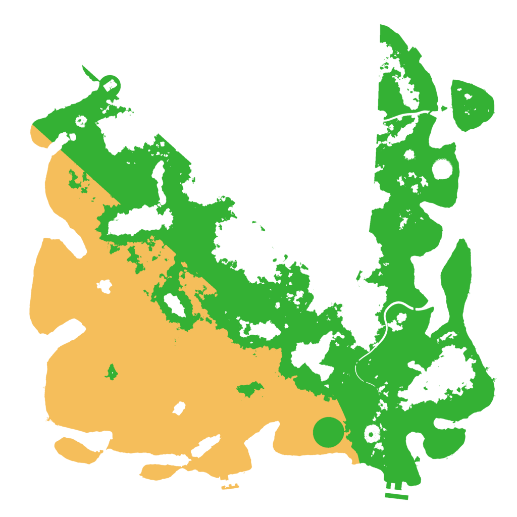 Biome Rust Map: Procedural Map, Size: 4500, Seed: 1741413715