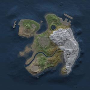 Thumbnail Rust Map: Procedural Map, Size: 1900, Seed: 1739051879, 5 Monuments