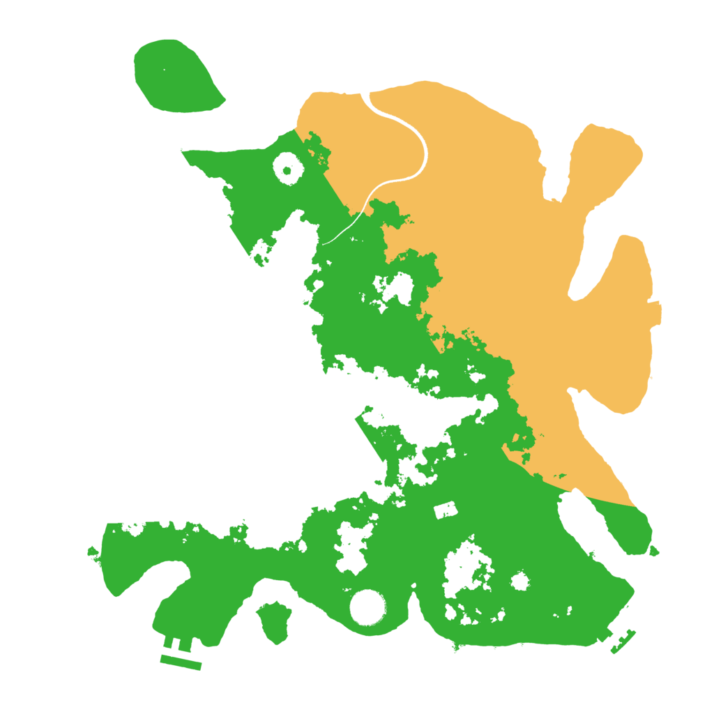 Biome Rust Map: Procedural Map, Size: 3500, Seed: 649864505