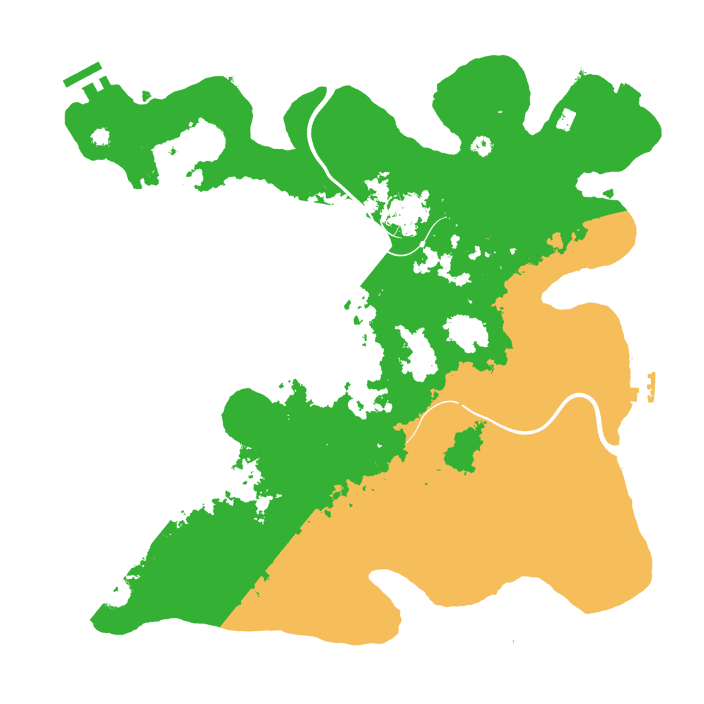 Biome Rust Map: Procedural Map, Size: 3500, Seed: 890731996