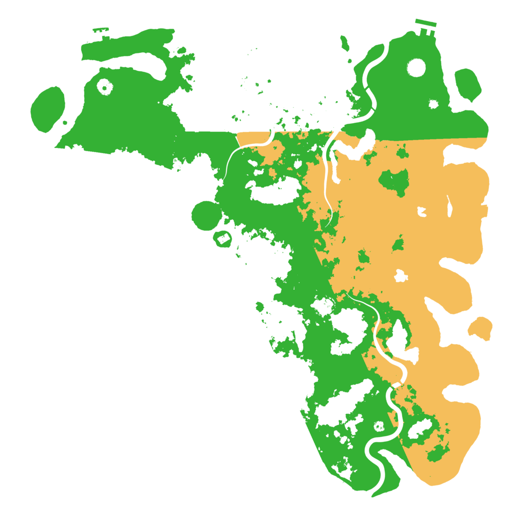 Biome Rust Map: Procedural Map, Size: 5000, Seed: 775812544