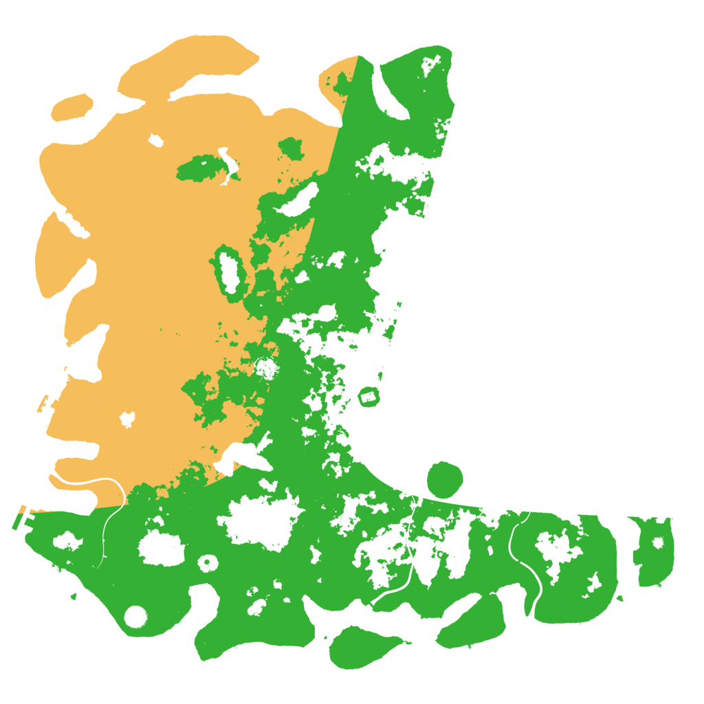 Biome Rust Map: Procedural Map, Size: 5500, Seed: 932409590