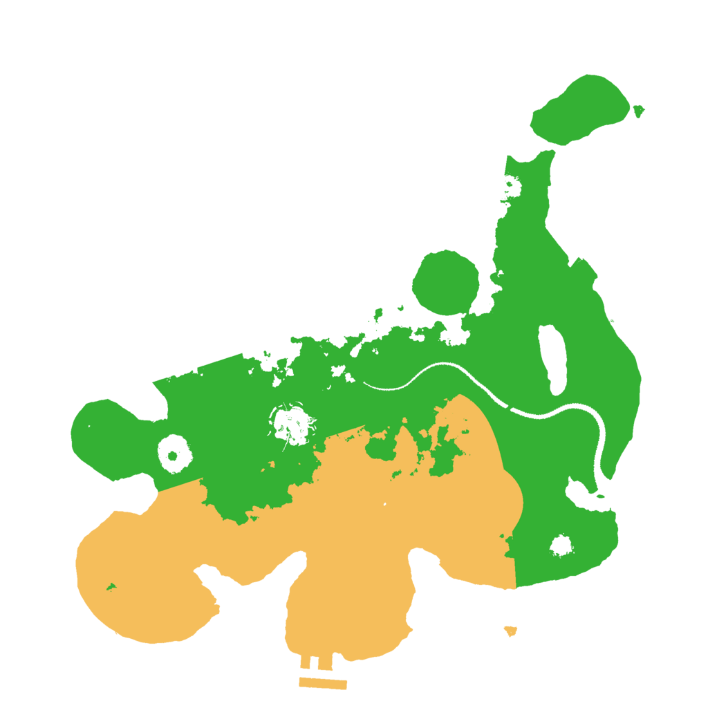 Biome Rust Map: Procedural Map, Size: 3000, Seed: 74654