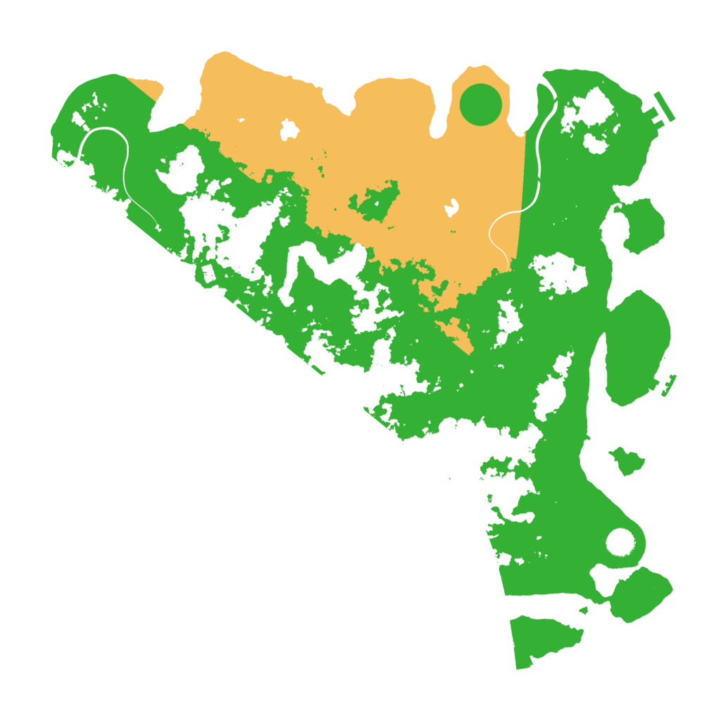 Biome Rust Map: Procedural Map, Size: 4500, Seed: 1989023219