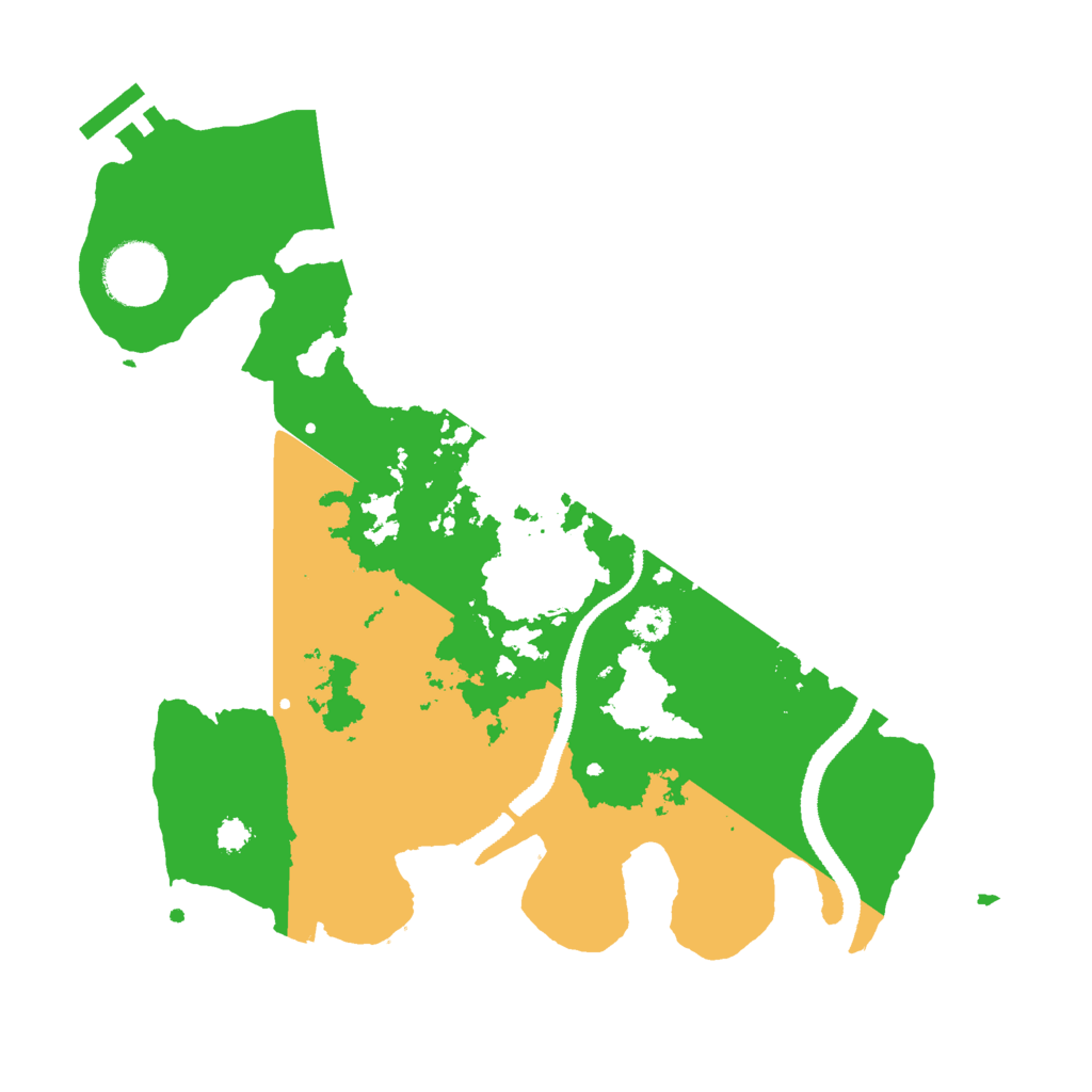 Biome Rust Map: Procedural Map, Size: 3000, Seed: 23993700