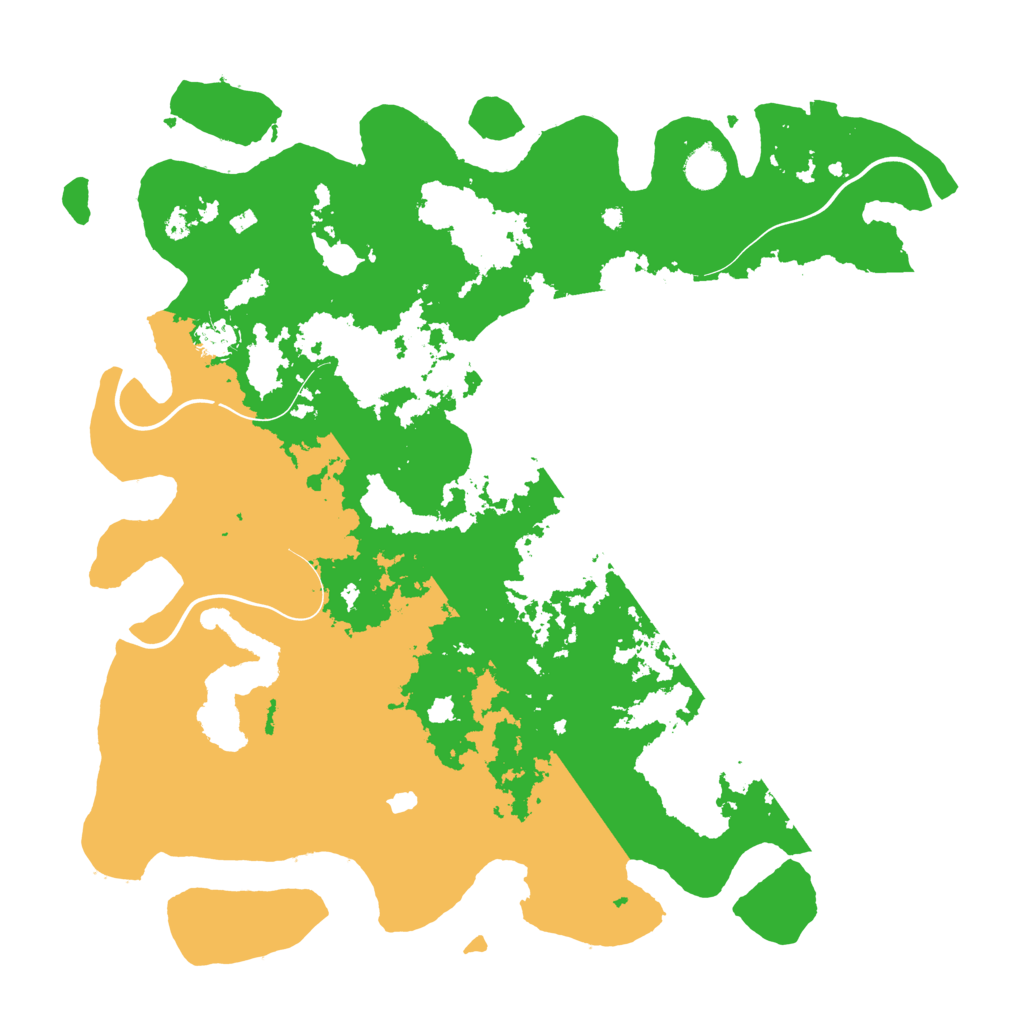 Biome Rust Map: Procedural Map, Size: 4400, Seed: 23543452