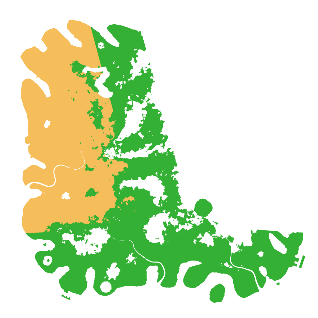 Biome Rust Map: Procedural Map, Size: 5000, Seed: 123556789