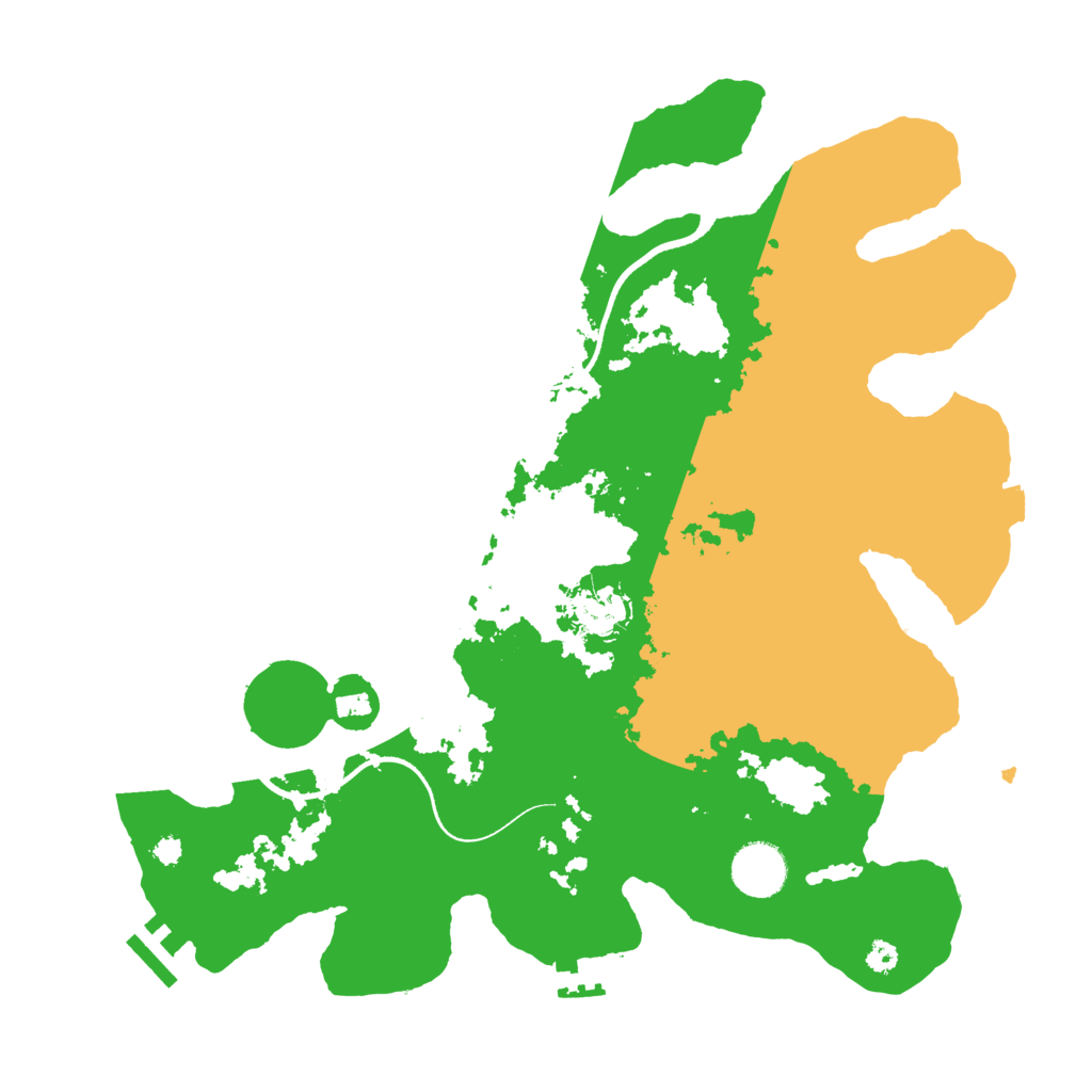 Biome Rust Map: Procedural Map, Size: 3500, Seed: 1142160035