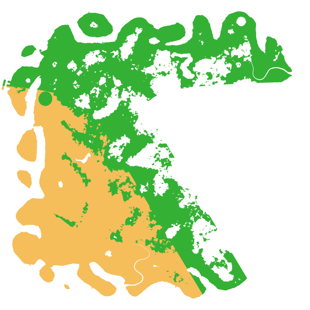 Biome Rust Map: Procedural Map, Size: 6000, Seed: 343026063