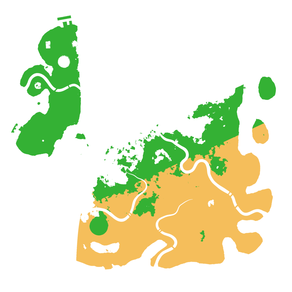 Biome Rust Map: Procedural Map, Size: 4300, Seed: 126