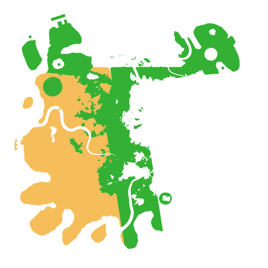 Biome Rust Map: Procedural Map, Size: 3700, Seed: 50877783