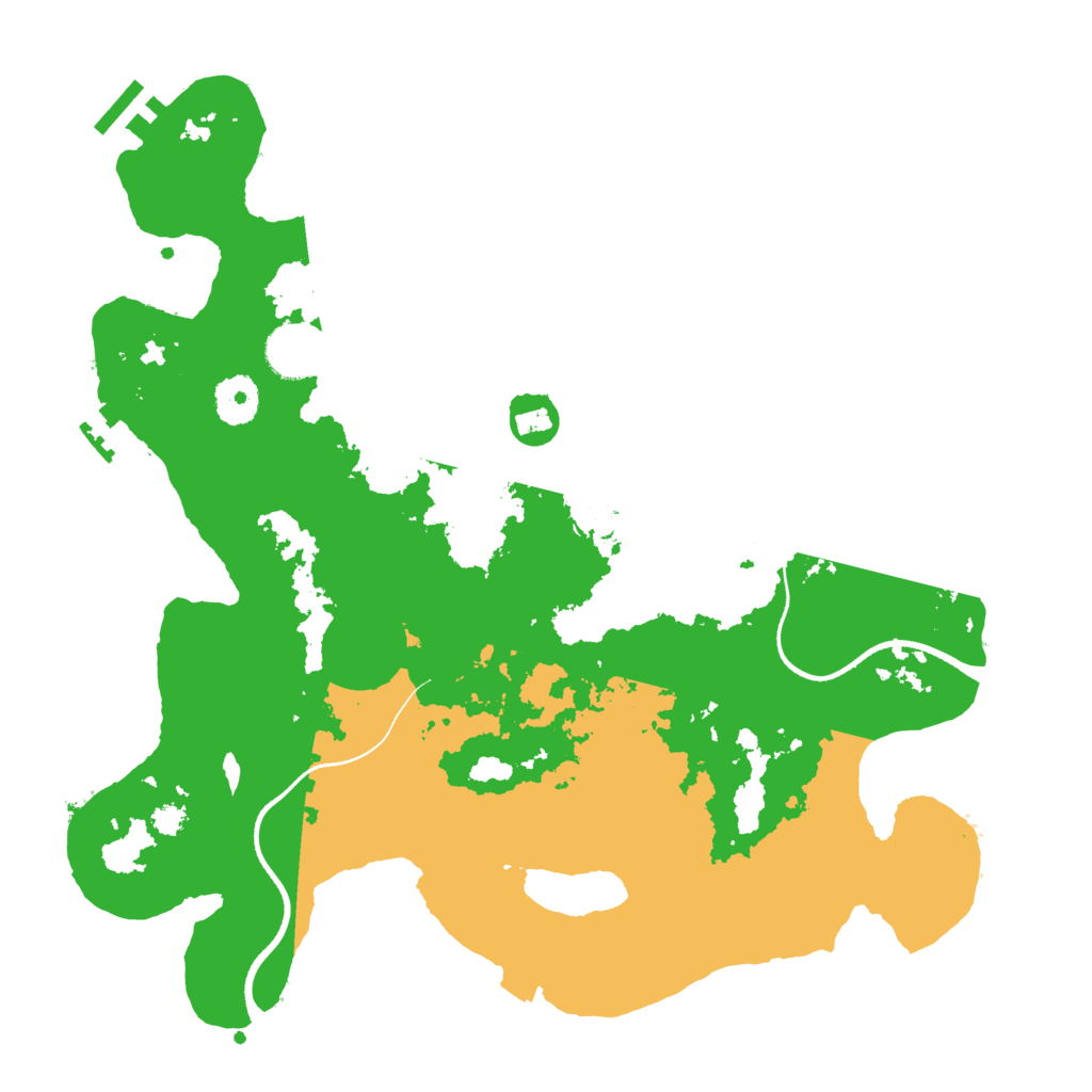 Biome Rust Map: Procedural Map, Size: 3500, Seed: 19990921