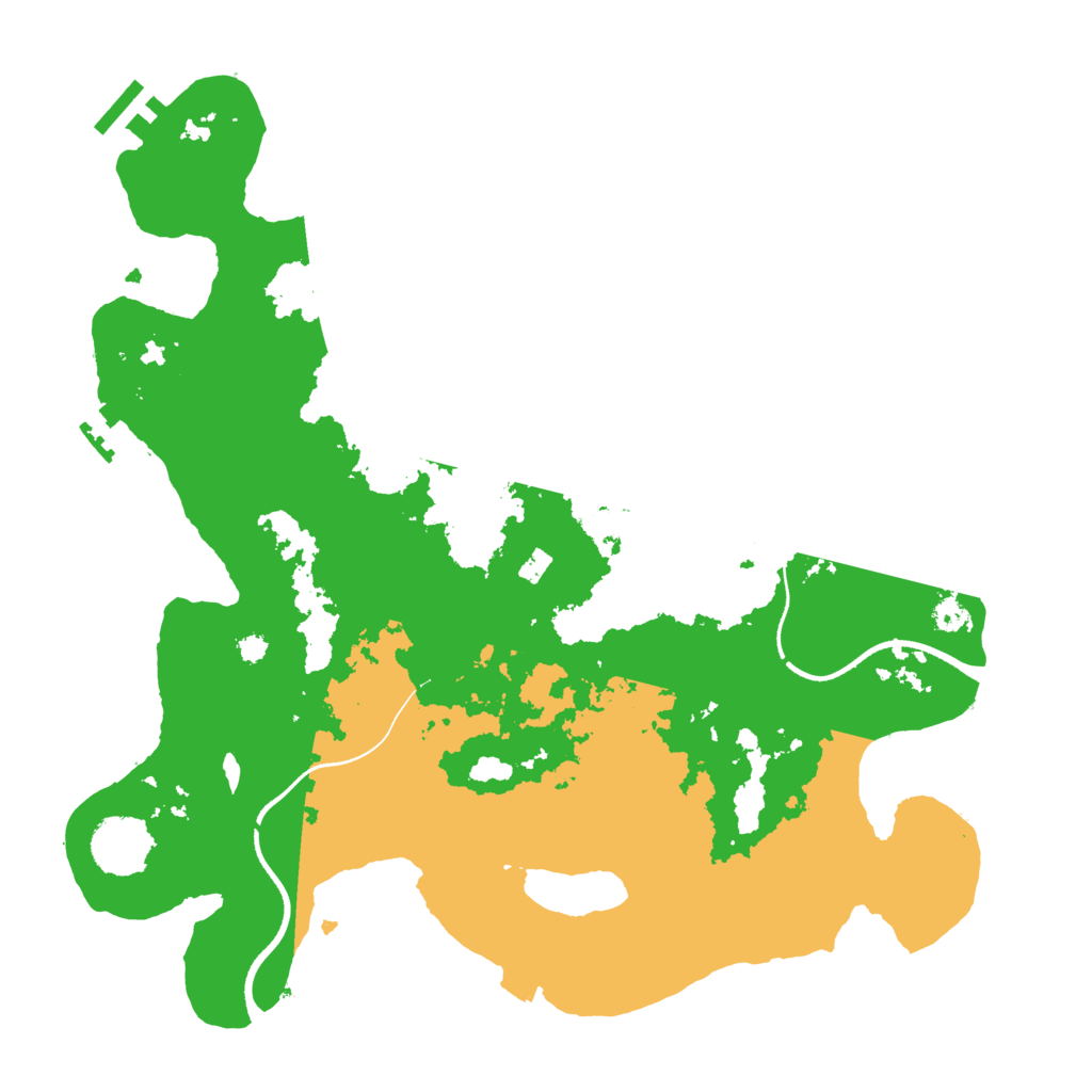 Biome Rust Map: Procedural Map, Size: 3500, Seed: 19990921