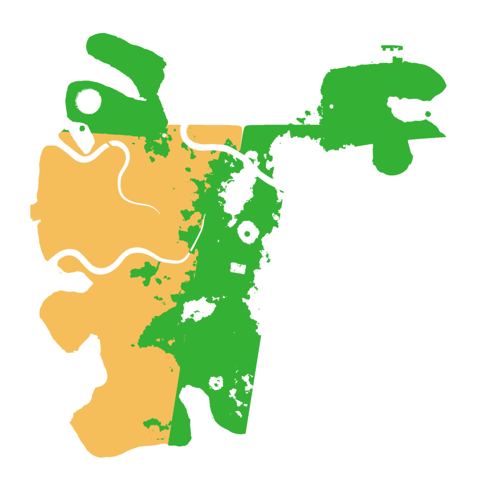 Biome Rust Map: Procedural Map, Size: 3500, Seed: 468574374