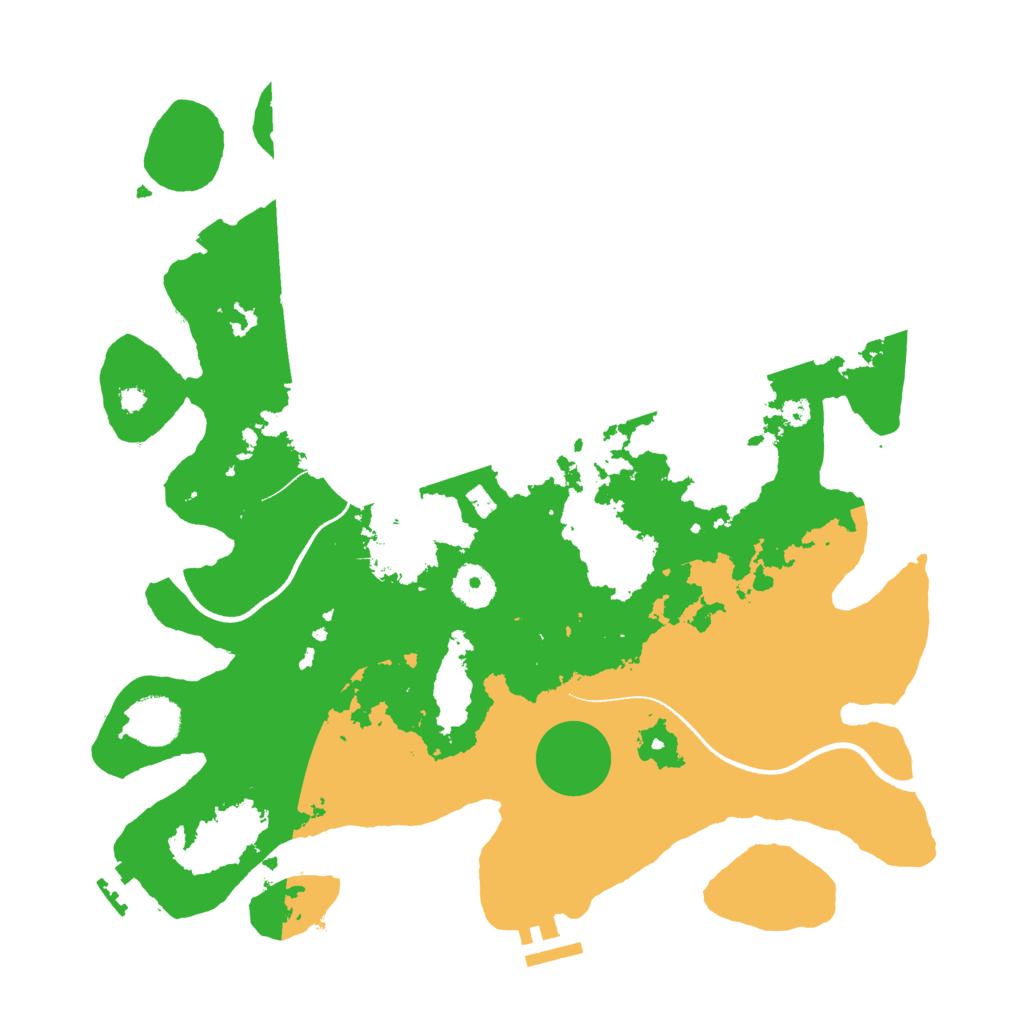 Biome Rust Map: Procedural Map, Size: 3600, Seed: 452678