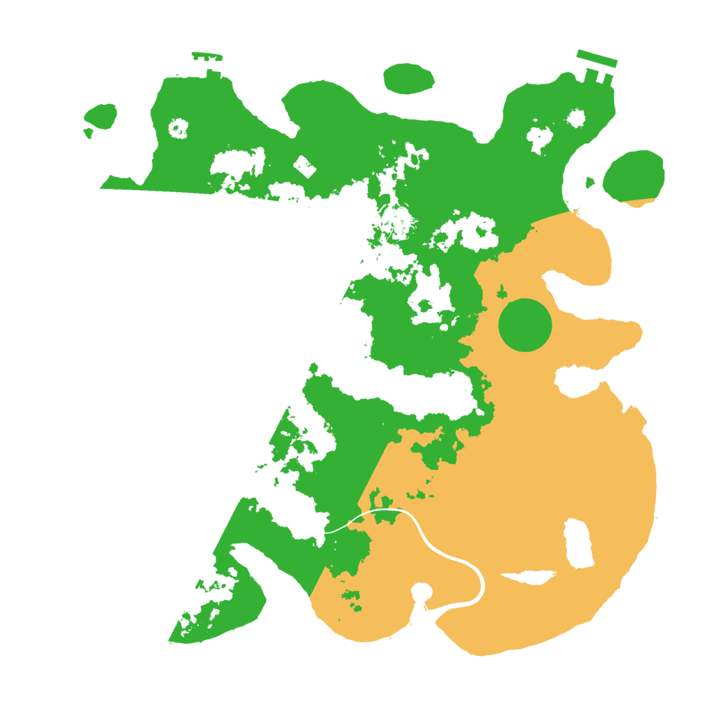 Biome Rust Map: Procedural Map, Size: 3500, Seed: 1147788294