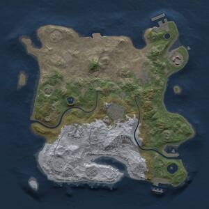 Thumbnail Rust Map: Procedural Map, Size: 2999, Seed: 30000, 10 Monuments