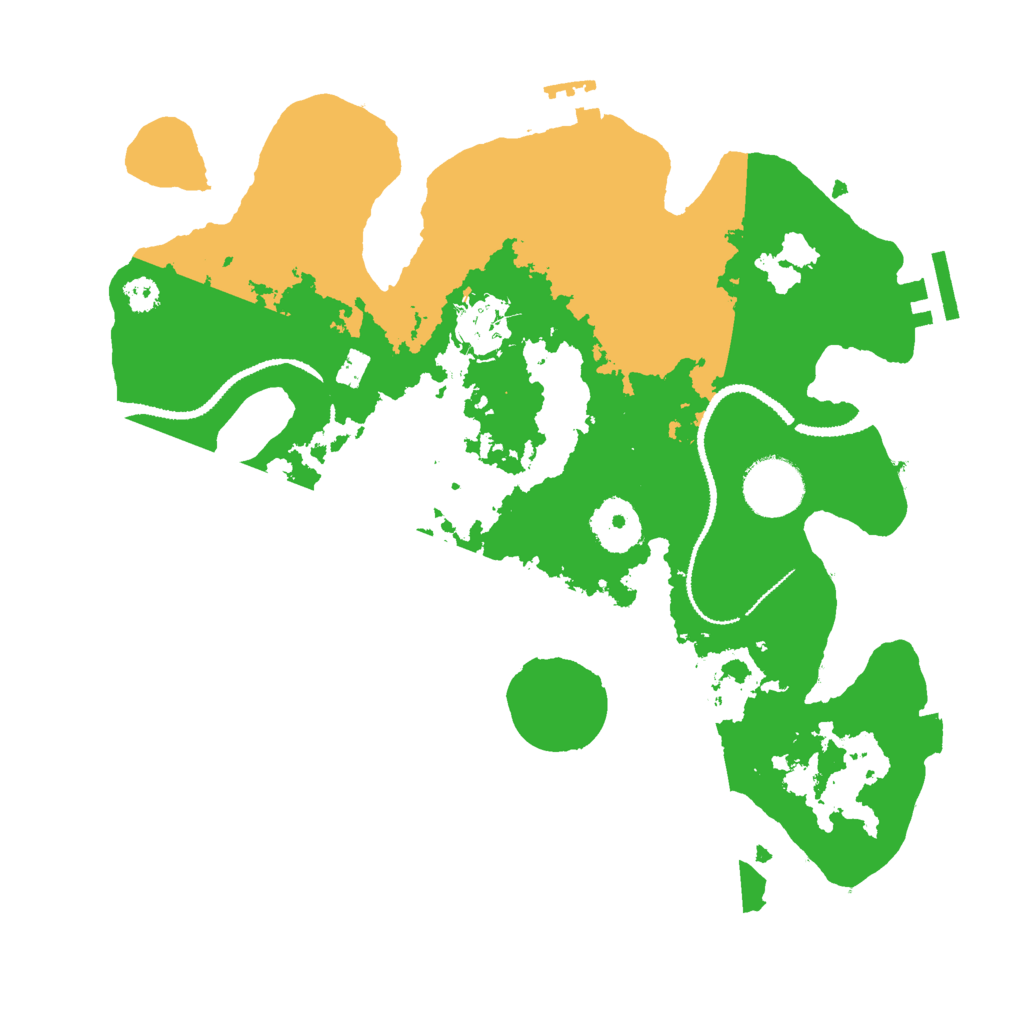 Biome Rust Map: Procedural Map, Size: 3000, Seed: 291362448