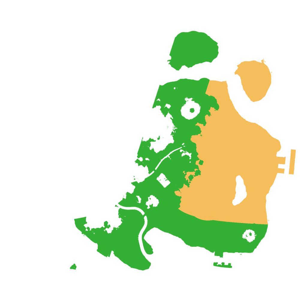 Biome Rust Map: Procedural Map, Size: 2500, Seed: 282173