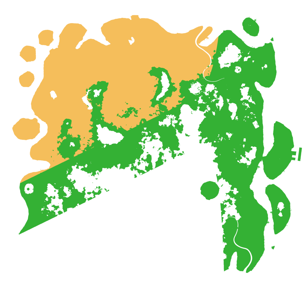 Biome Rust Map: Procedural Map, Size: 4600, Seed: 78898788