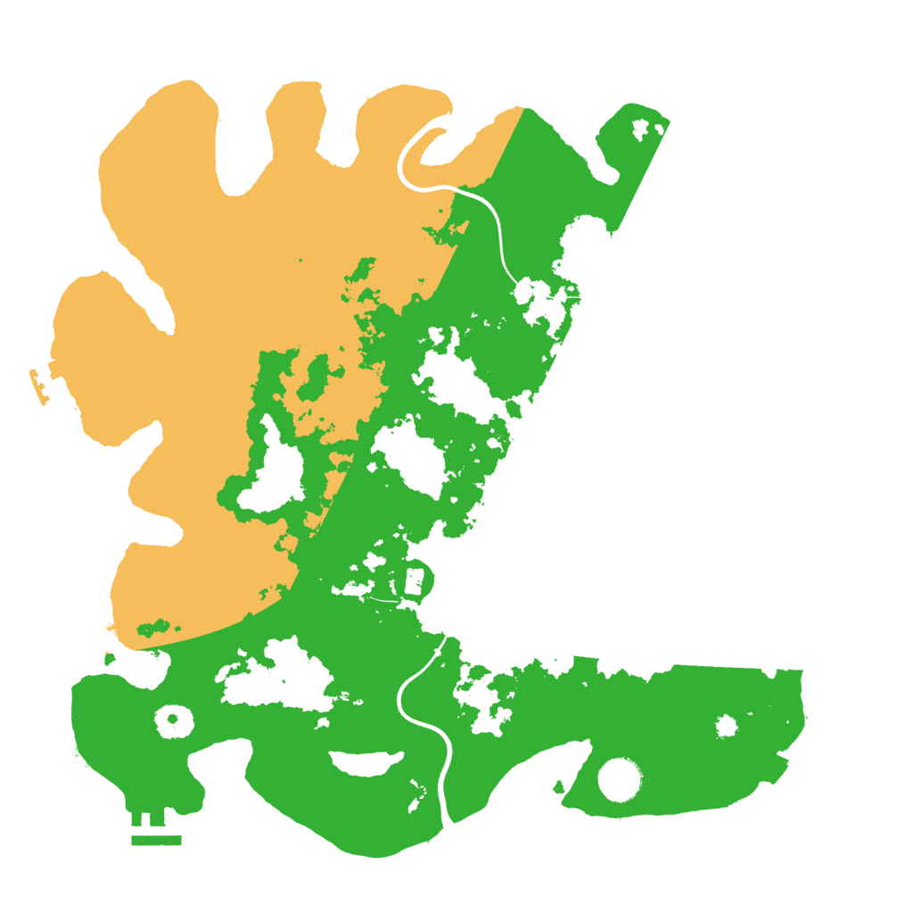 Biome Rust Map: Procedural Map, Size: 3700, Seed: 1173062251