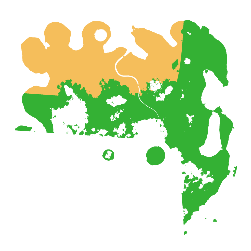 Biome Rust Map: Procedural Map, Size: 3600, Seed: 551356