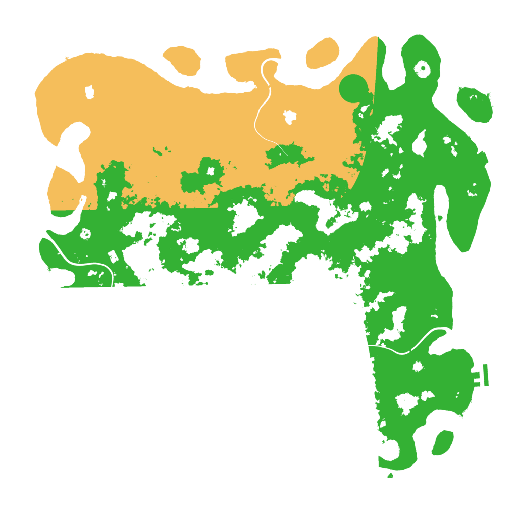 Biome Rust Map: Procedural Map, Size: 4750, Seed: 226677