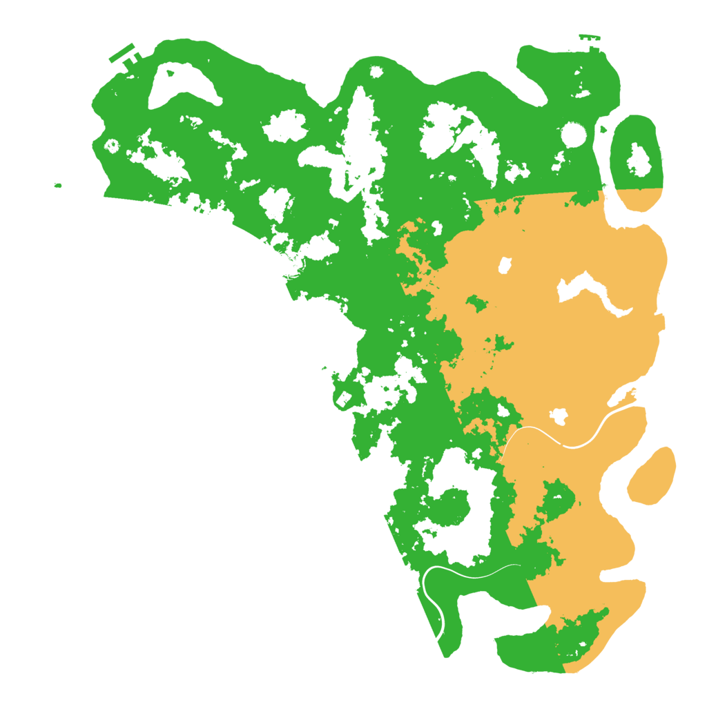 Biome Rust Map: Procedural Map, Size: 5000, Seed: 6387692