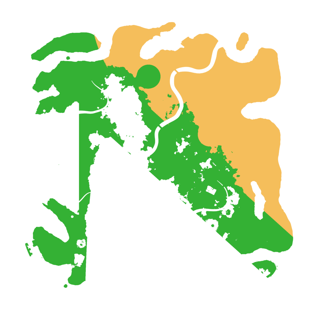 Biome Rust Map: Procedural Map, Size: 3500, Seed: 1910467884