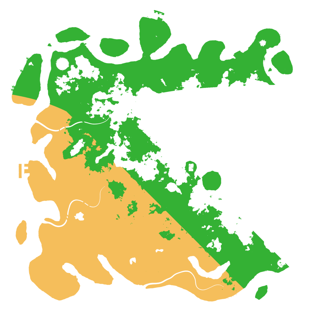 Biome Rust Map: Procedural Map, Size: 4500, Seed: 154477998