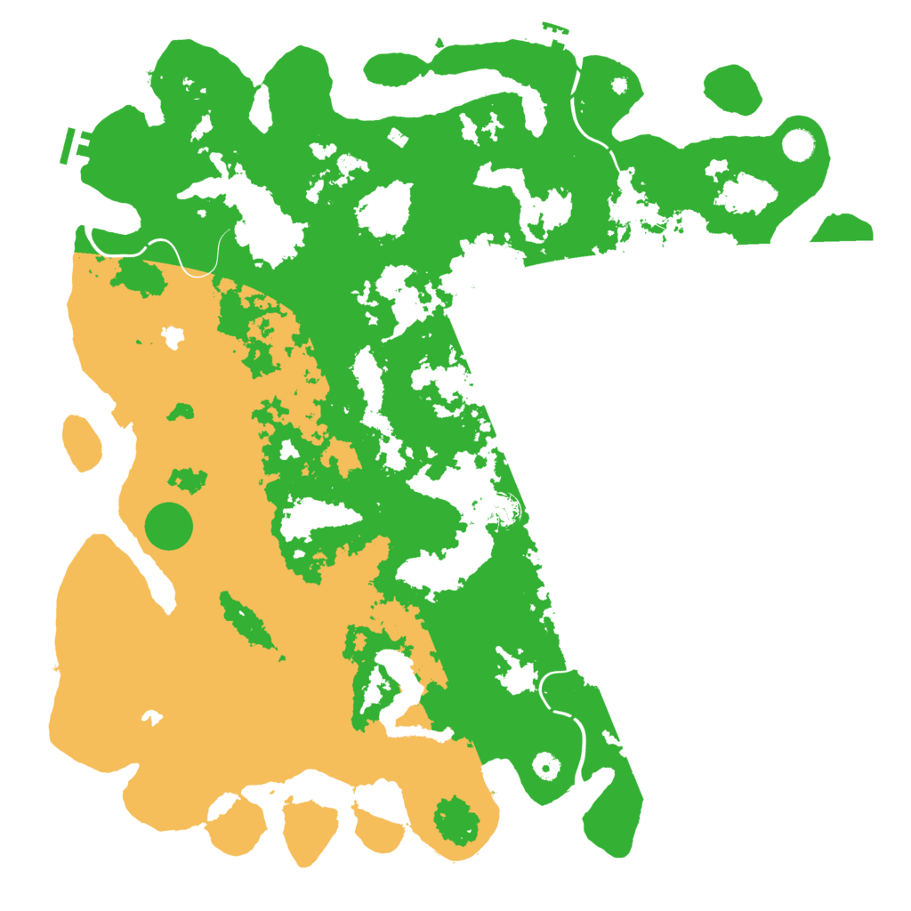 Biome Rust Map: Procedural Map, Size: 5000, Seed: 1823