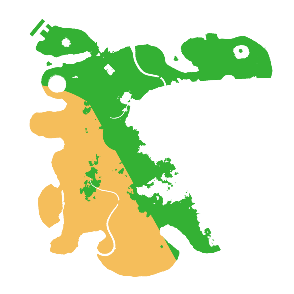 Biome Rust Map: Procedural Map, Size: 3000, Seed: 445730075