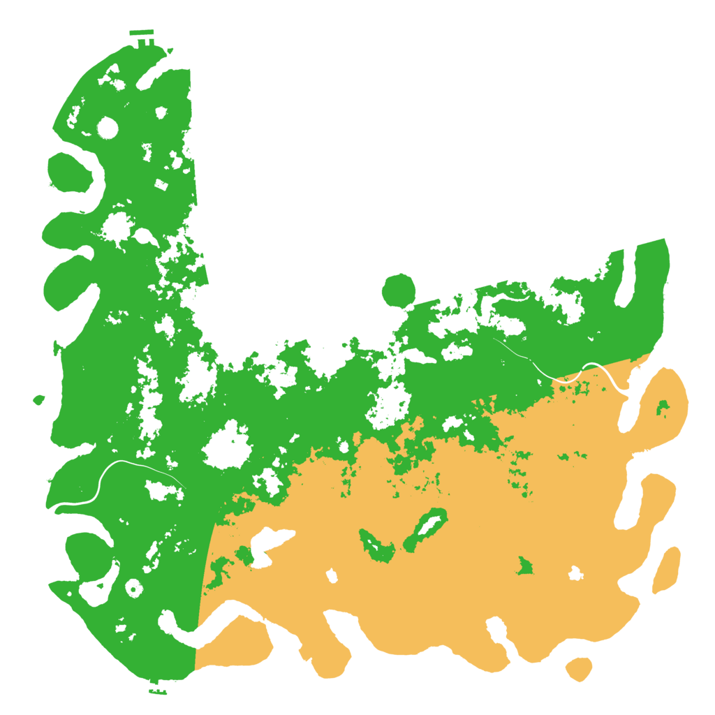 Biome Rust Map: Procedural Map, Size: 6000, Seed: 5453