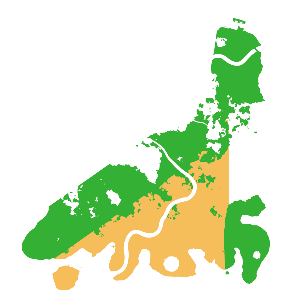 Biome Rust Map: Procedural Map, Size: 3500, Seed: 1043760038