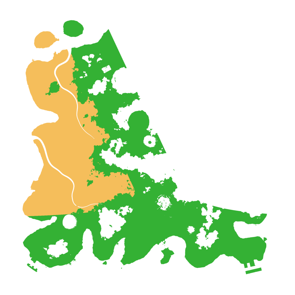Biome Rust Map: Procedural Map, Size: 3700, Seed: 2038537288