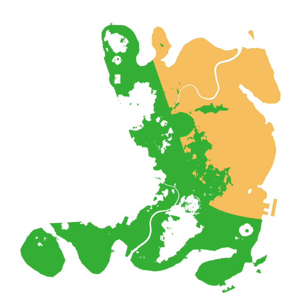 Biome Rust Map: Procedural Map, Size: 3500, Seed: 835944