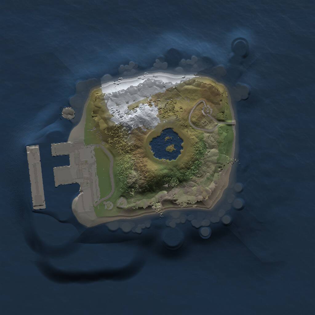 Rust Map: Procedural Map, Size: 1000, Seed: 35253253, 2 Monuments