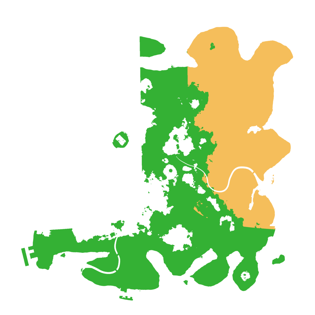 Biome Rust Map: Procedural Map, Size: 3500, Seed: 190501874