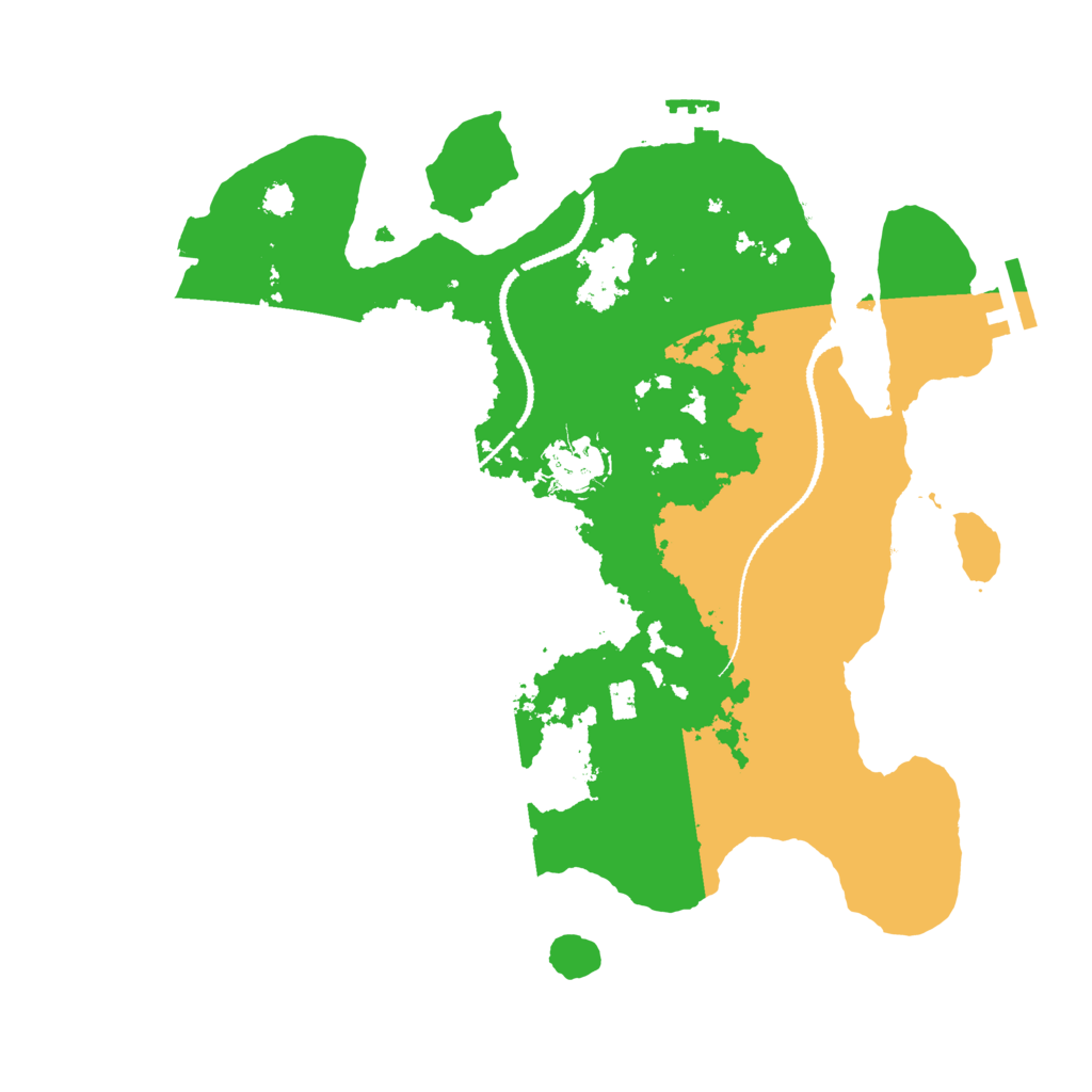 Biome Rust Map: Procedural Map, Size: 3100, Seed: 116516