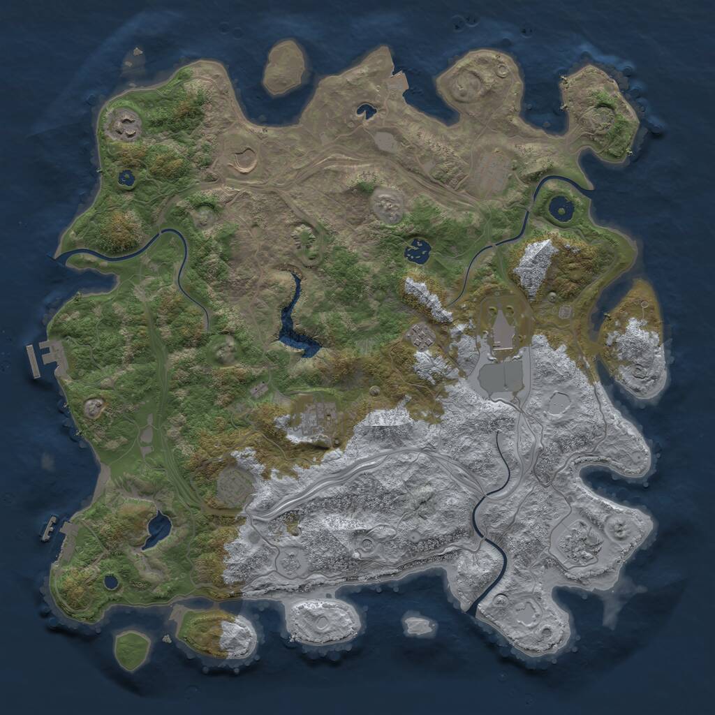 Rust Map: Procedural Map, Size: 4277, Seed: 481981, 15 Monuments
