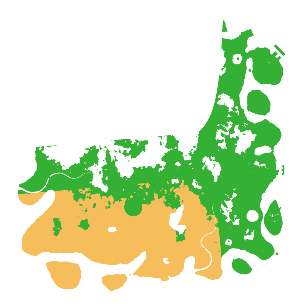 Biome Rust Map: Procedural Map, Size: 4500, Seed: 8485413