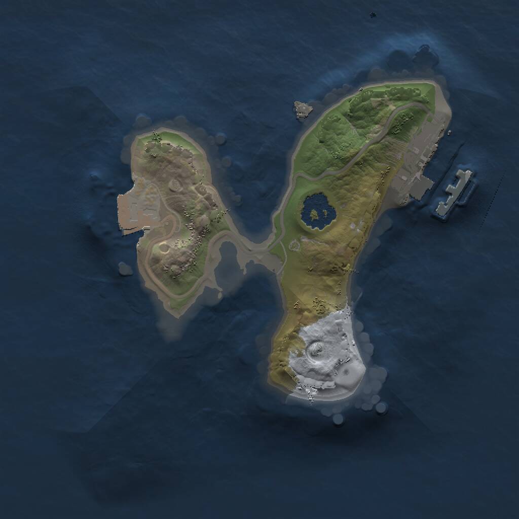 Rust Map: Procedural Map, Size: 1500, Seed: 1109762427, 2 Monuments