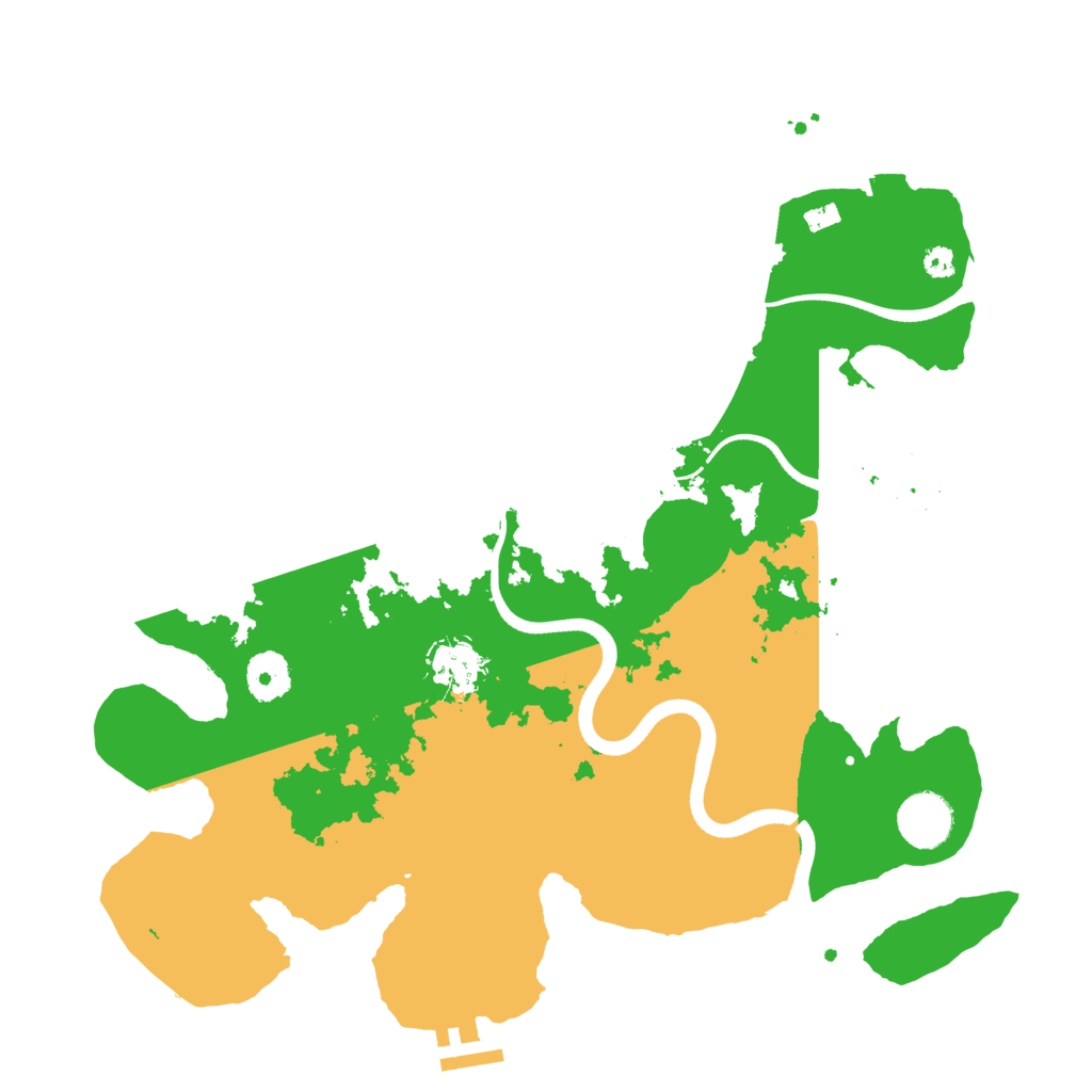 Biome Rust Map: Procedural Map, Size: 3500, Seed: 74654